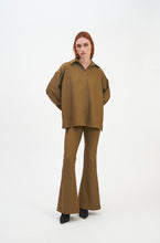 Load image into Gallery viewer, Nutmeg Brown Flared Trousers