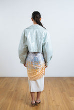 Load image into Gallery viewer, Cerulean Cropped Leather Jacket