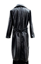 Load image into Gallery viewer, Belted Vegan-leather Trench Coat