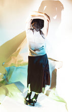 Load image into Gallery viewer, Strappy Satin-effect Midi Skirt