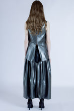 Load image into Gallery viewer, Slate Serenade Sleeveless Leather Top
